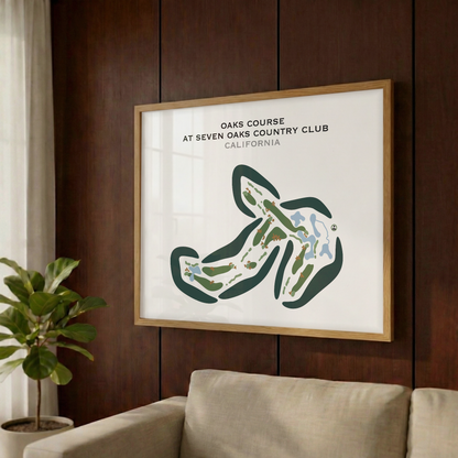 Oaks Course at Seven Oaks Country Club, California - Printed Golf Courses