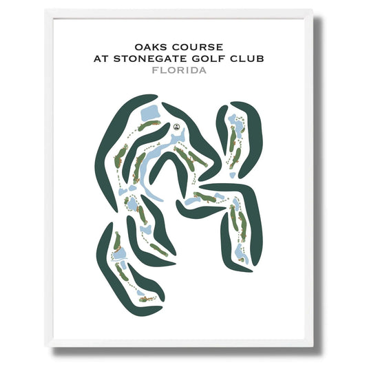 Oaks Course at Stonegate Golf Club, Florida - Printed Golf Courses