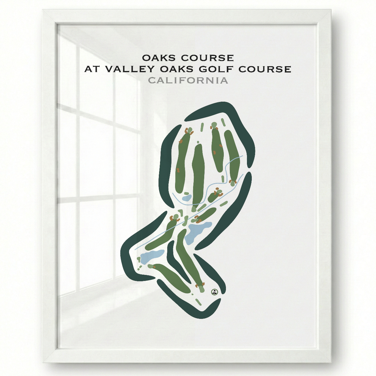 Oaks Course at Valley Oaks Golf Course, California - Printed Golf Courses