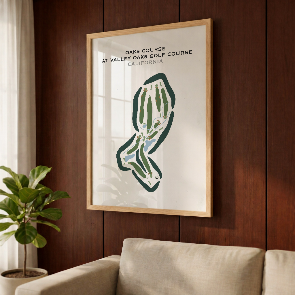 Oaks Course at Valley Oaks Golf Course, California - Printed Golf Courses