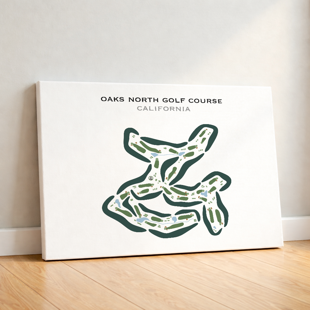 Oaks North Golf Course, California - Printed Golf Courses