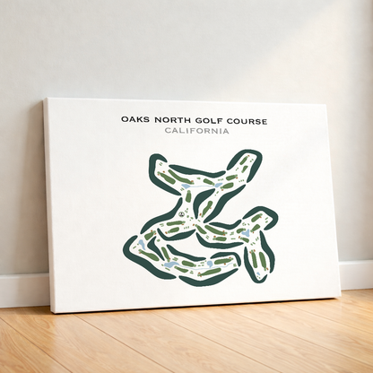 Oaks North Golf Course, California - Printed Golf Courses