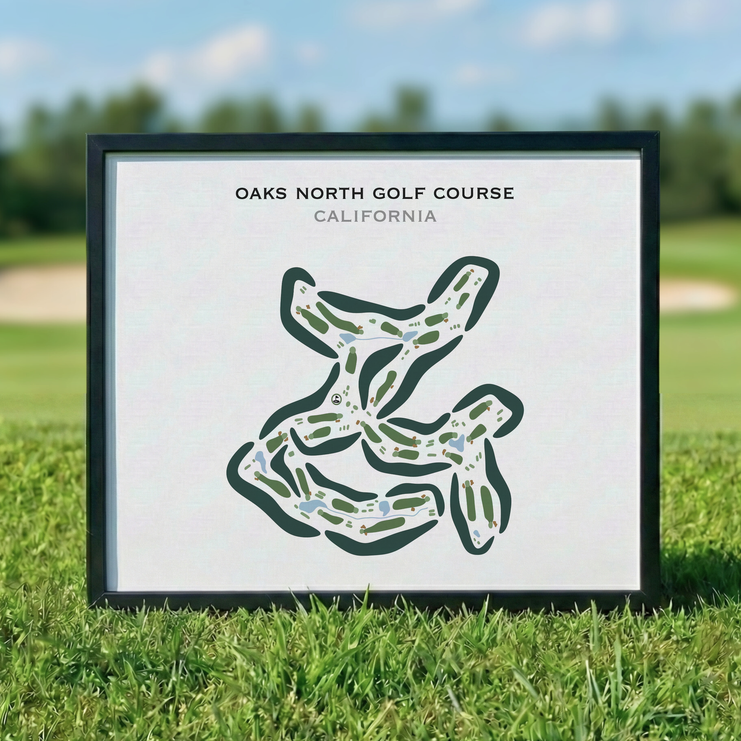 Oaks North Golf Course, California - Printed Golf Courses