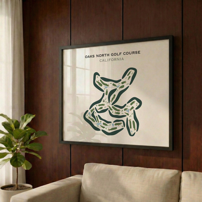 Oaks North Golf Course, California - Printed Golf Courses
