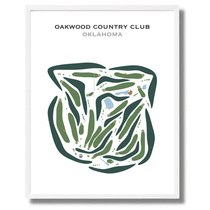 Oakwood Country Club, Oklahoma - Printed Golf Courses