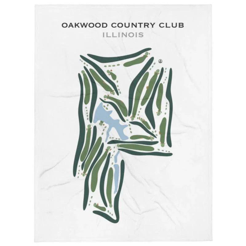 Oakwood Country Club, Illinois - Printed Golf Courses