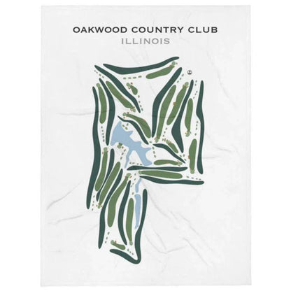 Oakwood Country Club, Illinois - Printed Golf Courses