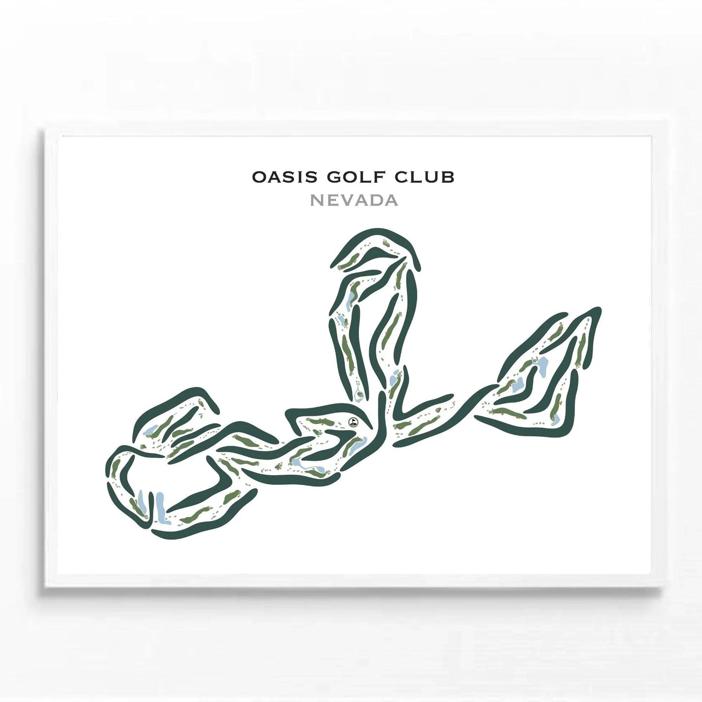Oasis Golf Club, Nevada - Printed Golf Courses