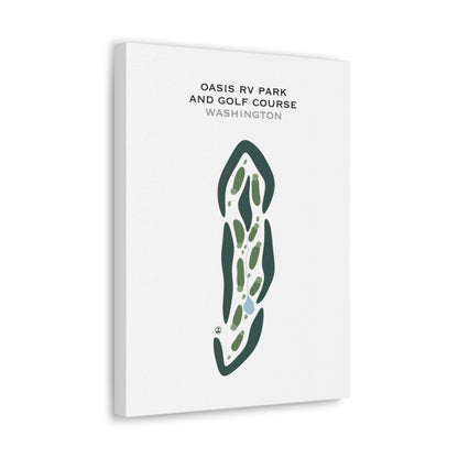 Oasis RV Park & Golf Course, Washington - Printed Golf Courses