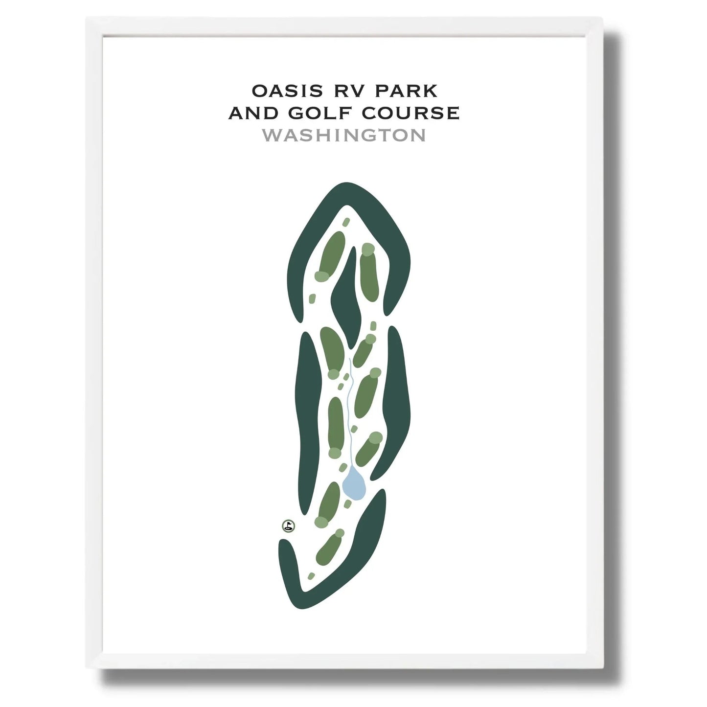 Oasis RV Park & Golf Course, Washington - Printed Golf Courses