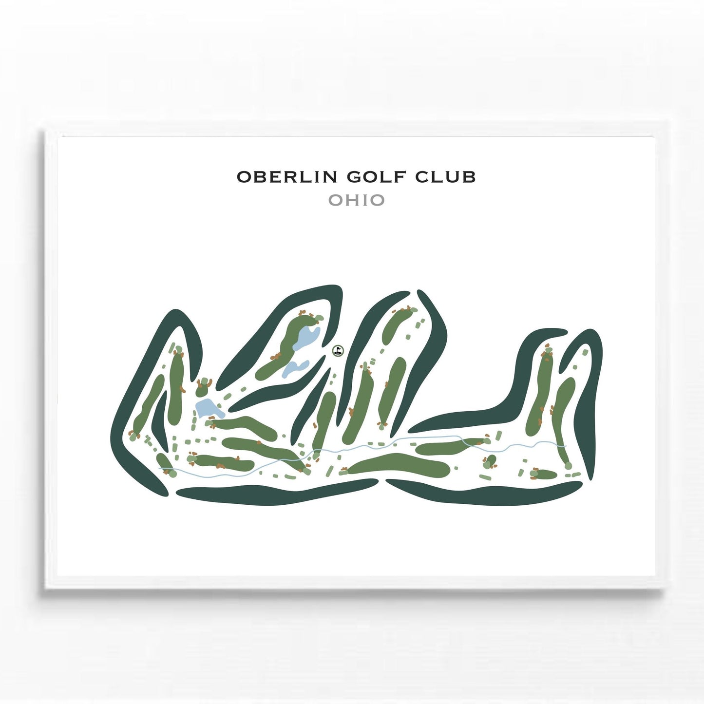 Oberlin Golf Club, Ohio - Printed Golf Courses
