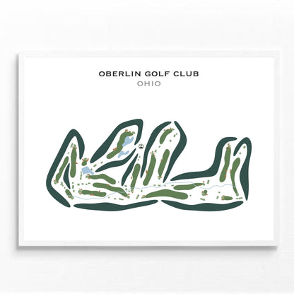 Oberlin Golf Club, Ohio - Printed Golf Courses