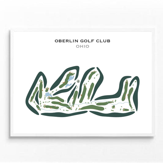 Oberlin Golf Club, Ohio - Printed Golf Courses