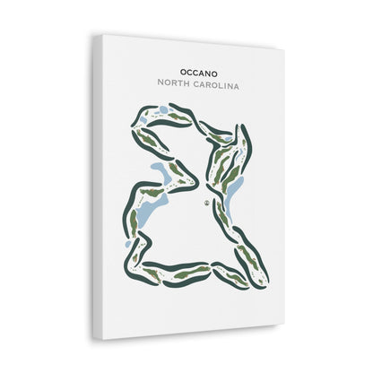 Occano, North Carolina - Printed Golf Courses