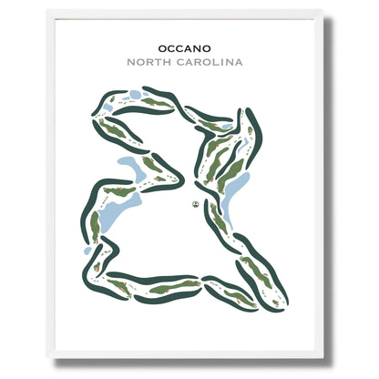 Occano, North Carolina - Printed Golf Courses