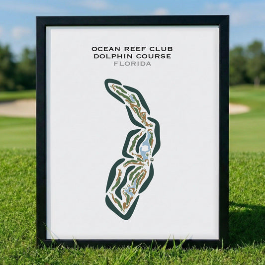 Ocean Reef Club Dolphin Course, Florida - Printed Golf Courses