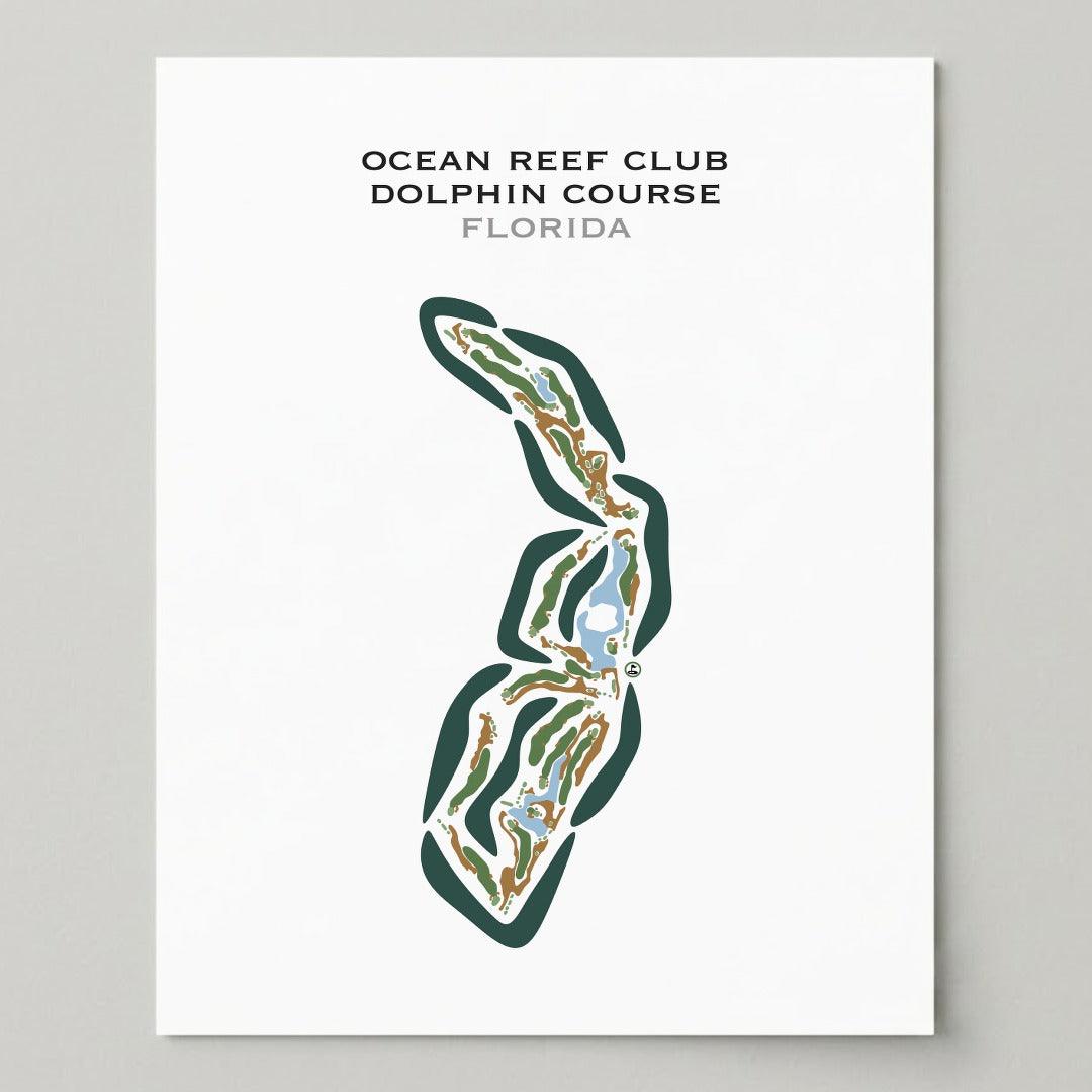 Ocean Reef Club Dolphin Course, Florida - Printed Golf Courses