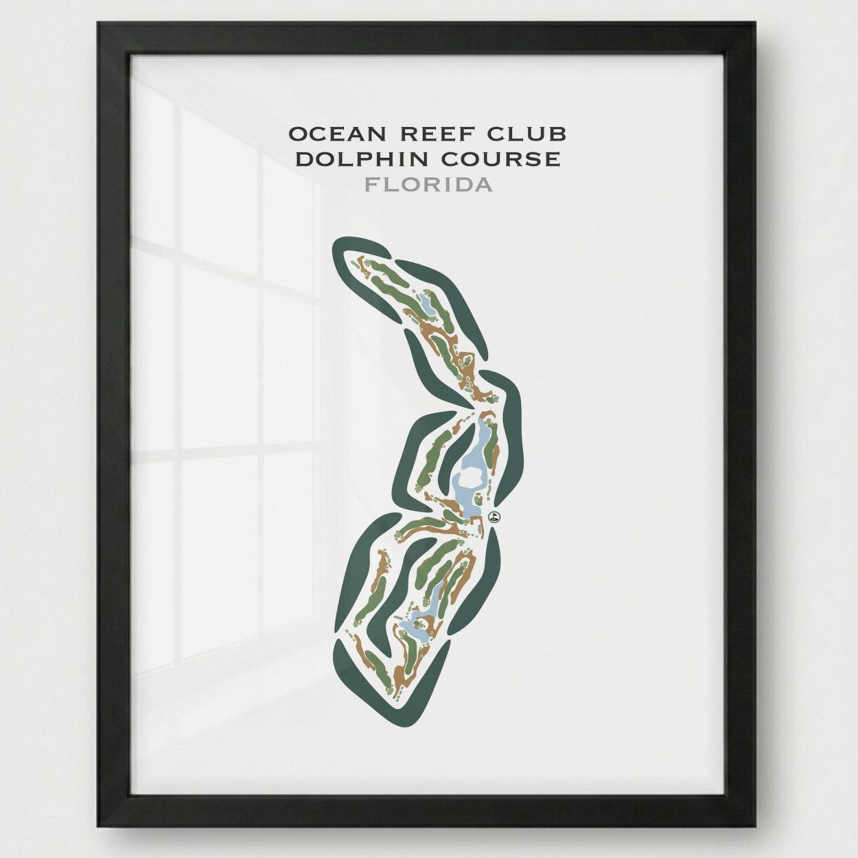 Ocean Reef Club Dolphin Course, Florida - Printed Golf Courses