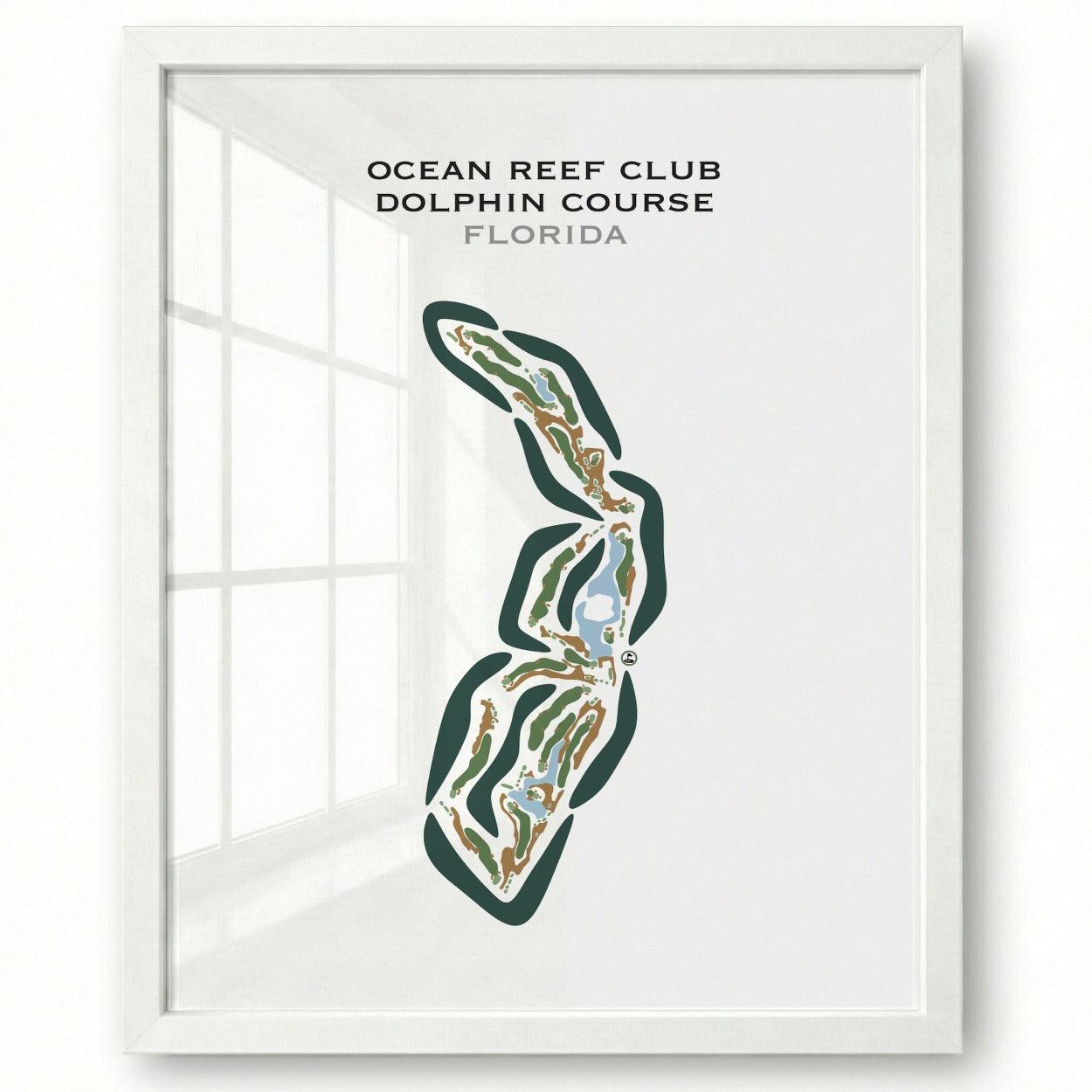 Ocean Reef Club Dolphin Course, Florida - Printed Golf Courses