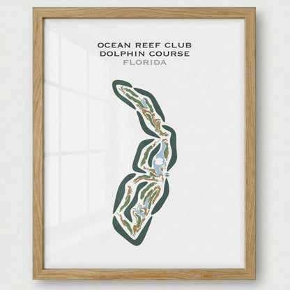 Ocean Reef Club Dolphin Course, Florida - Printed Golf Courses