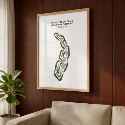 Ocean Reef Club Dolphin Course, Florida - Printed Golf Courses