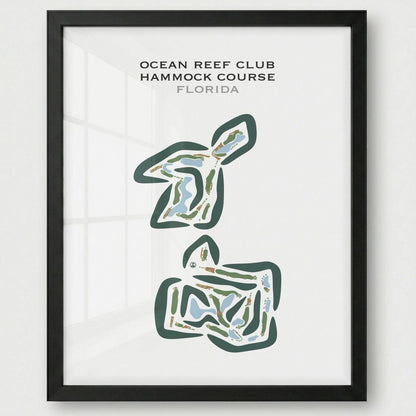 Ocean Reef Club Hammock Course, Florida - Printed Golf Courses