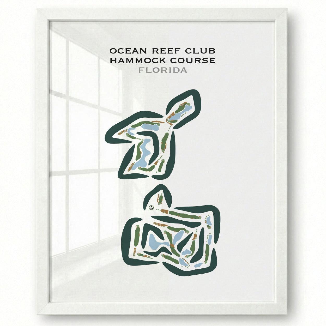 Ocean Reef Club Hammock Course, Florida - Printed Golf Courses