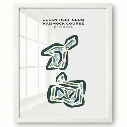 Ocean Reef Club Hammock Course, Florida - Printed Golf Courses