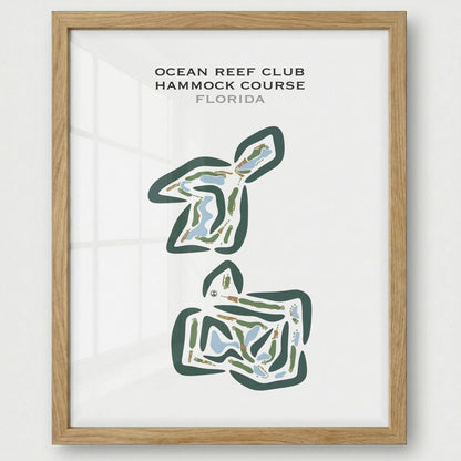 Ocean Reef Club Hammock Course, Florida - Printed Golf Courses