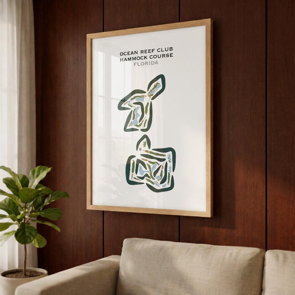 Ocean Reef Club Hammock Course, Florida - Printed Golf Courses