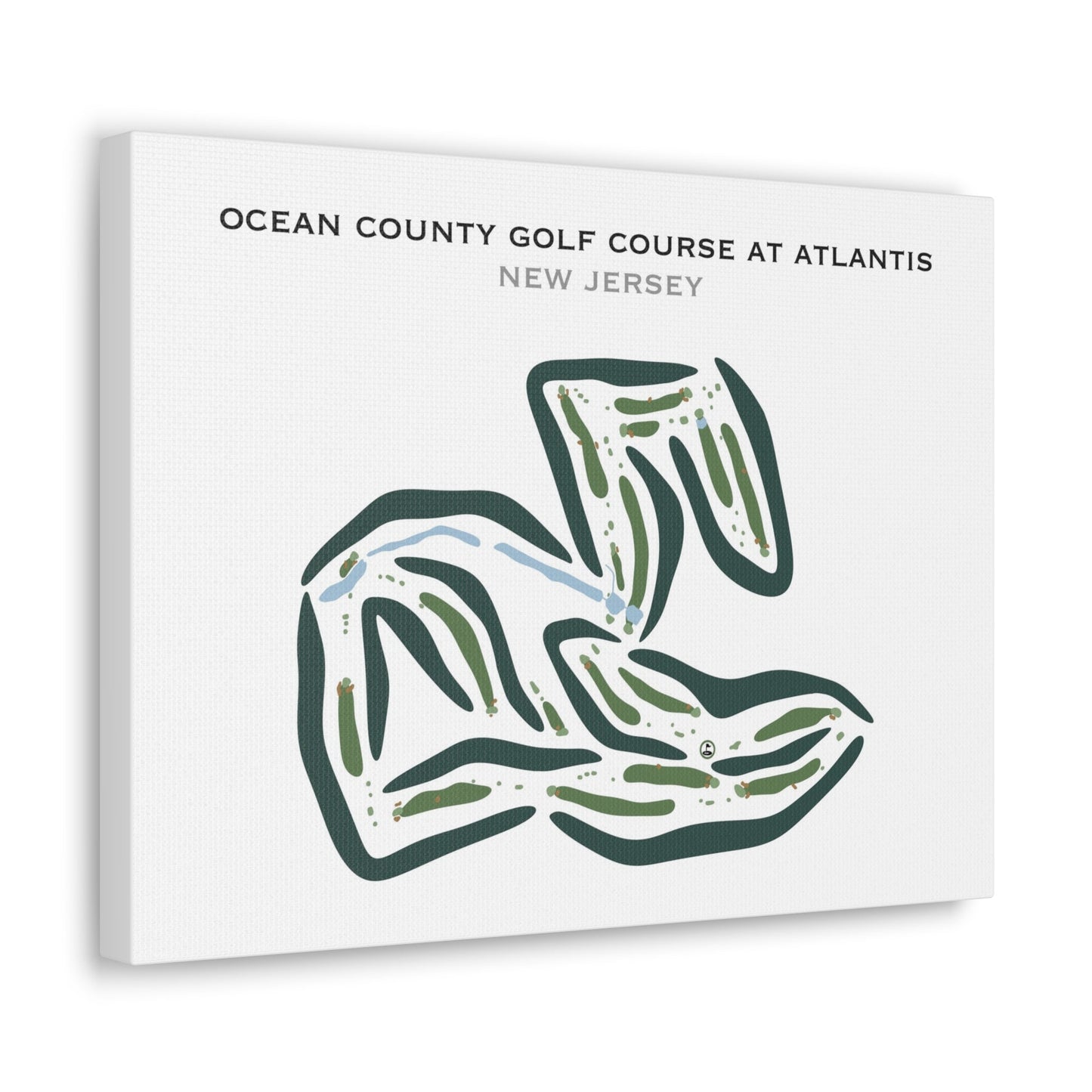 Ocean County Golf Course at Atlantis, New Jersey - Printed Golf Courses