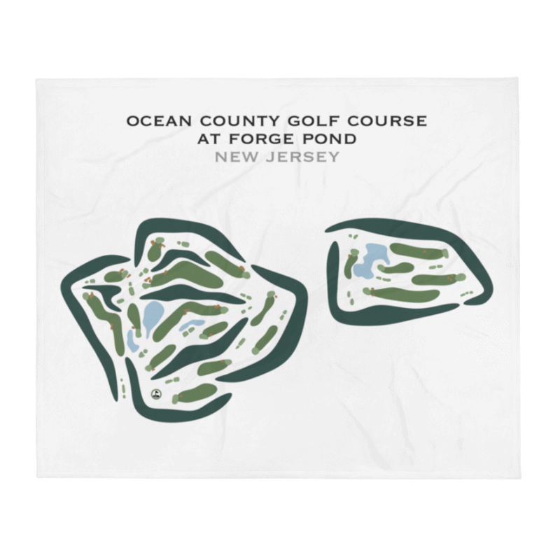 Ocean County Golf Course at Forge Pond, New Jersey - Printed Golf Courses