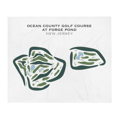 Ocean County Golf Course at Forge Pond, New Jersey - Printed Golf Courses