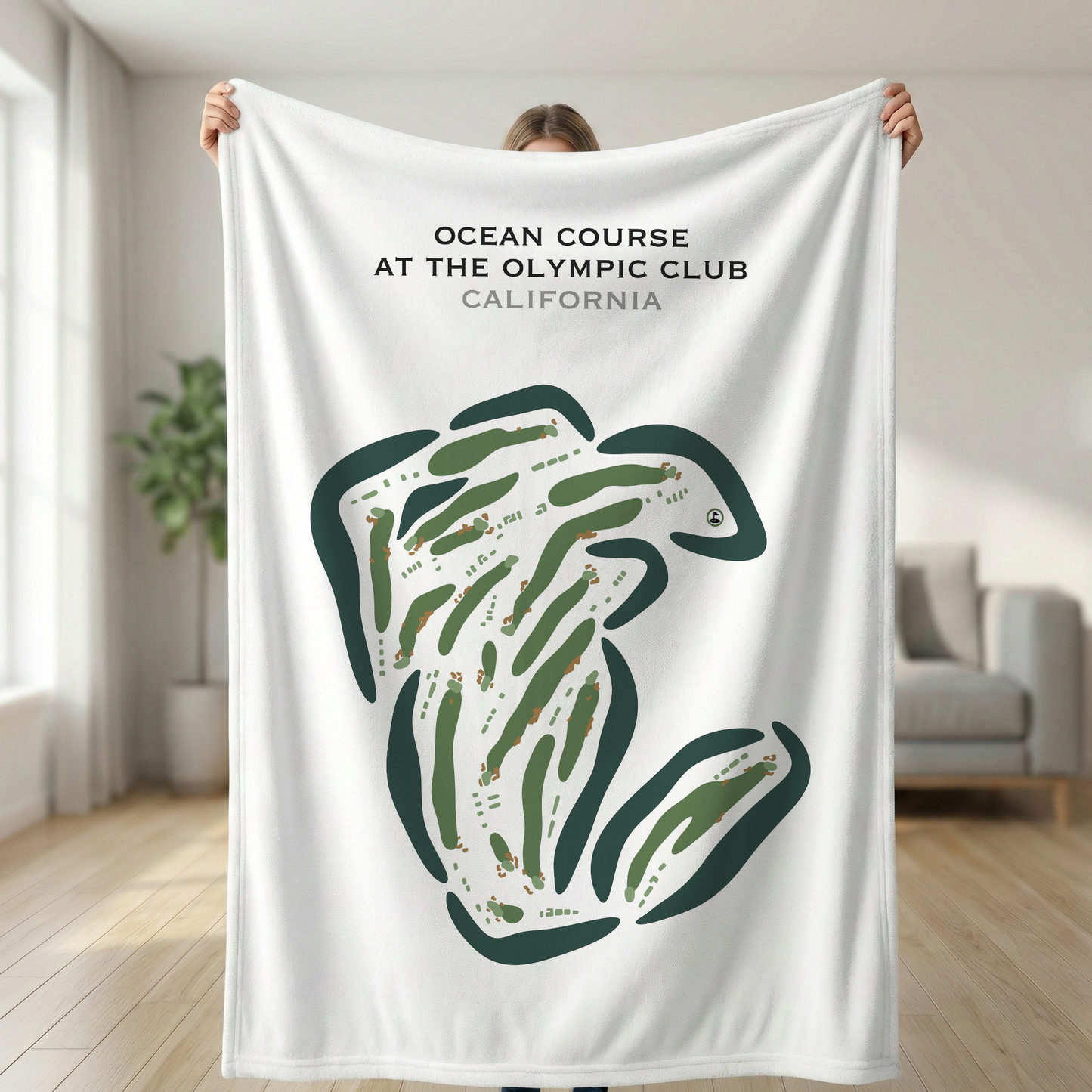 Ocean Course at The Olympic Club, California - Printed Golf Courses