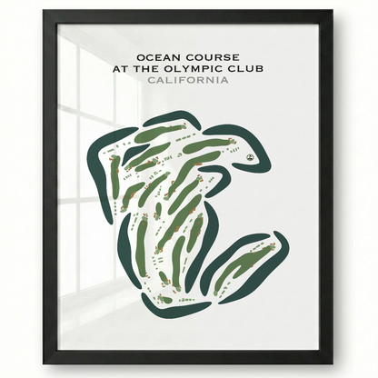 Ocean Course at The Olympic Club, California - Printed Golf Courses