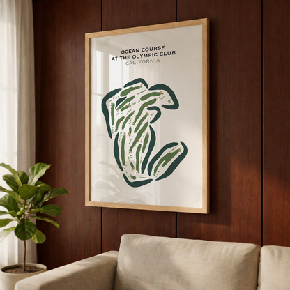 Ocean Course at The Olympic Club, California - Printed Golf Courses