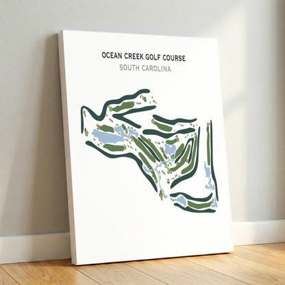 Ocean Creek Golf Course, South Carolina - Printed Golf Course