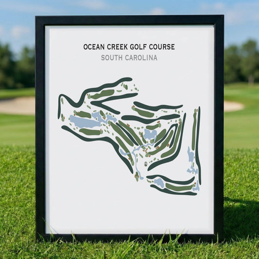 Ocean Creek Golf Course, South Carolina - Printed Golf Course