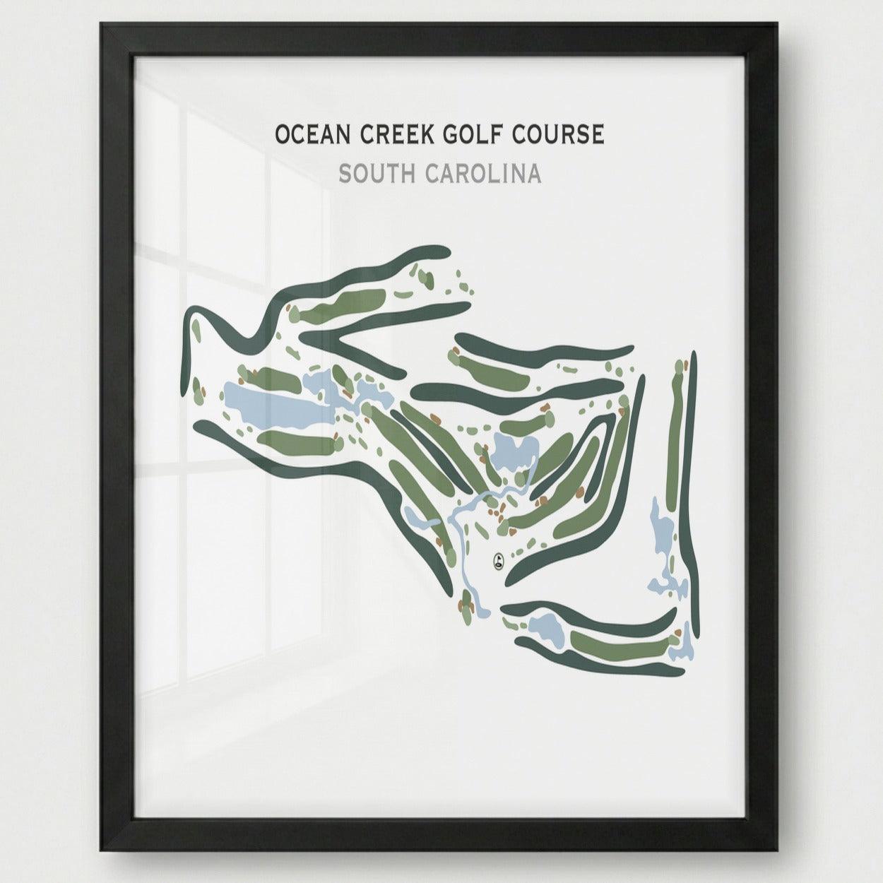 Ocean Creek Golf Course, South Carolina - Printed Golf Course