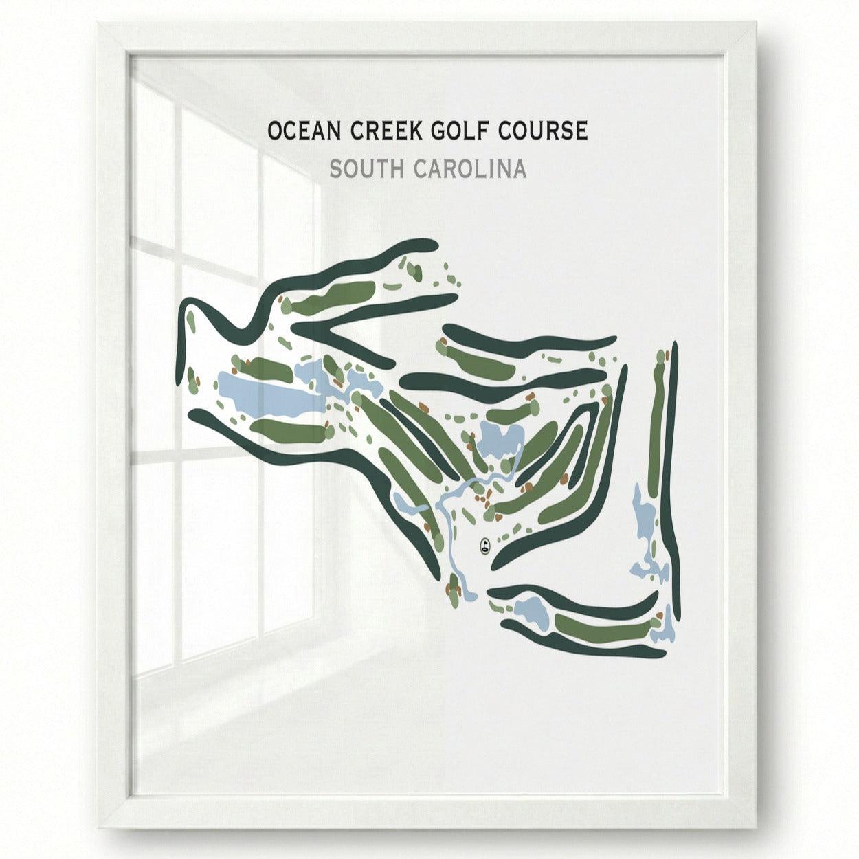Ocean Creek Golf Course, South Carolina - Printed Golf Course