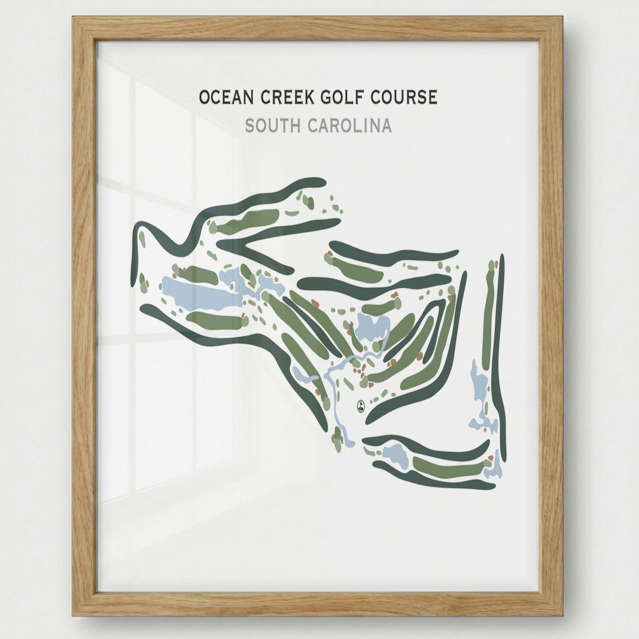 Ocean Creek Golf Course, South Carolina - Printed Golf Course