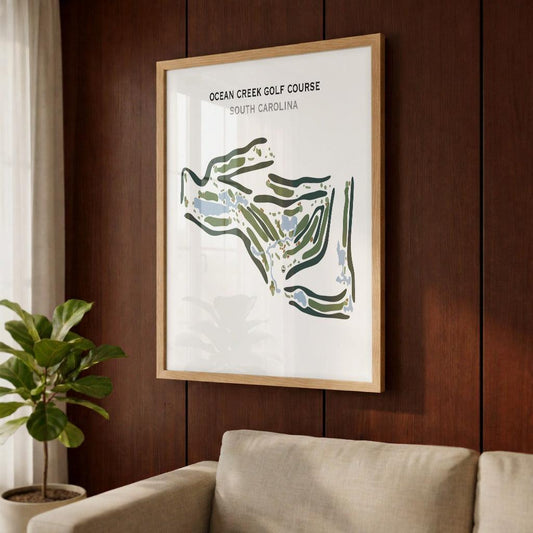 Ocean Creek Golf Course, South Carolina - Printed Golf Course