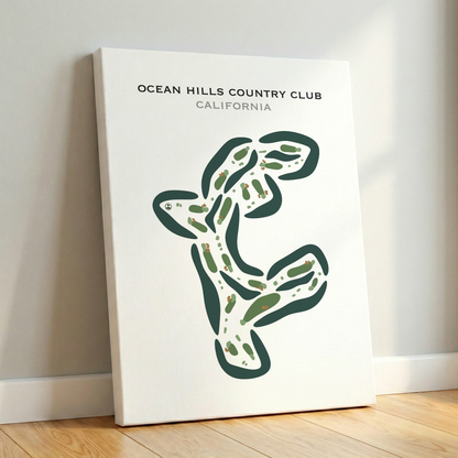 Ocean Hills Country Club, California - Printed Golf Courses