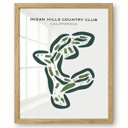 Ocean Hills Country Club, California - Printed Golf Courses