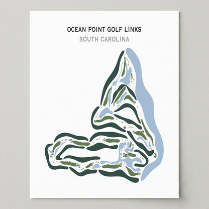 Ocean Point Golf Course, South Carolina - Printed Golf Courses