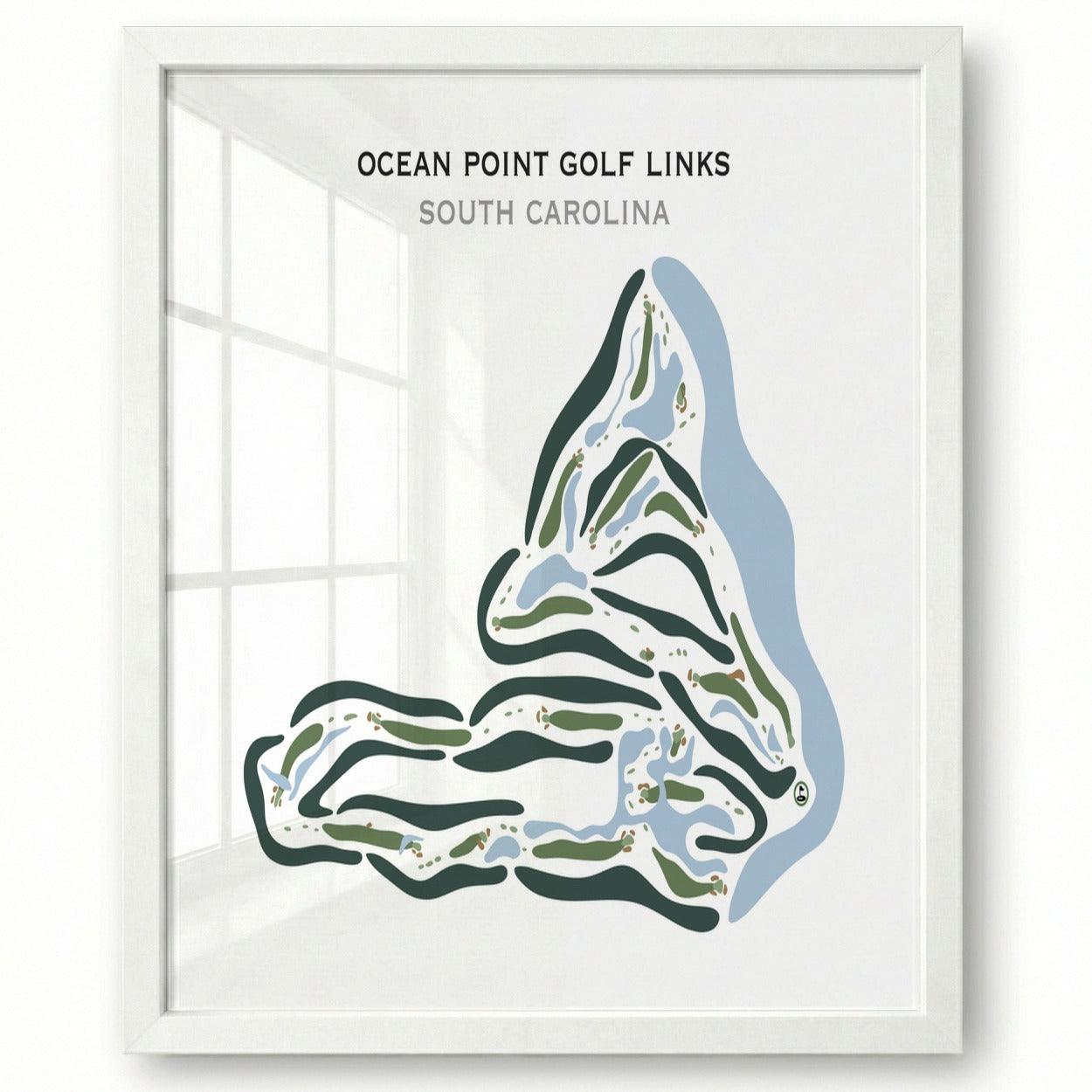 Ocean Point Golf Course, South Carolina - Printed Golf Courses