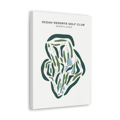 Ocean Resorts Golf Club, Maryland - Printed Golf Courses