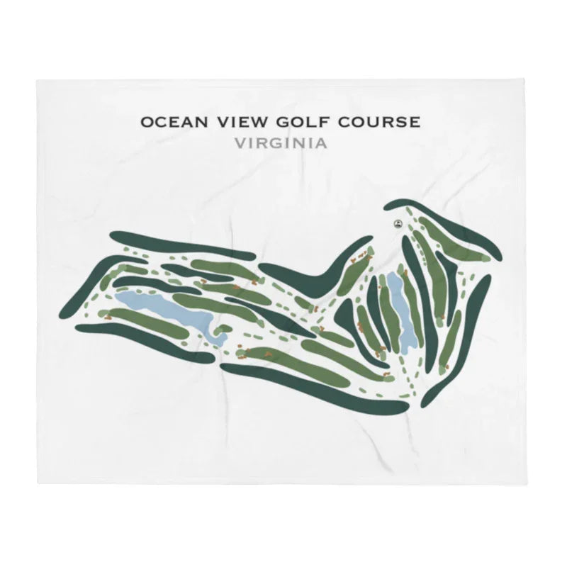 Ocean View Golf Course, Virginia - Printed Golf Course