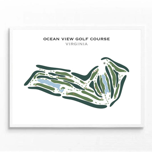 Ocean View Golf Course, Virginia - Printed Golf Course