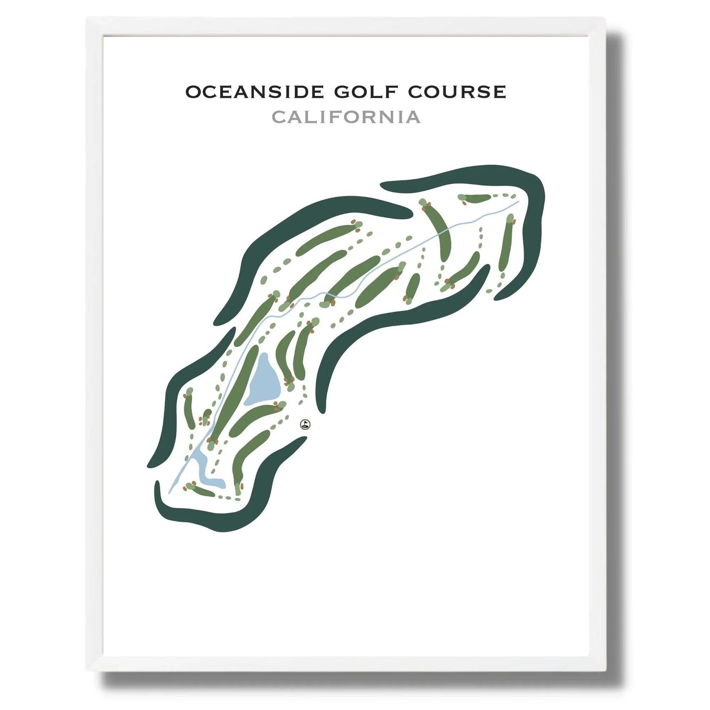 Oceanside Golf Course, California - Printed Golf Courses